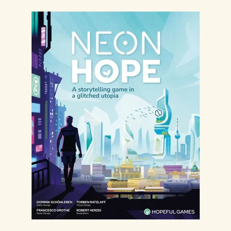 Couverture du jeu de société Neon Hope (Hopeful Games)