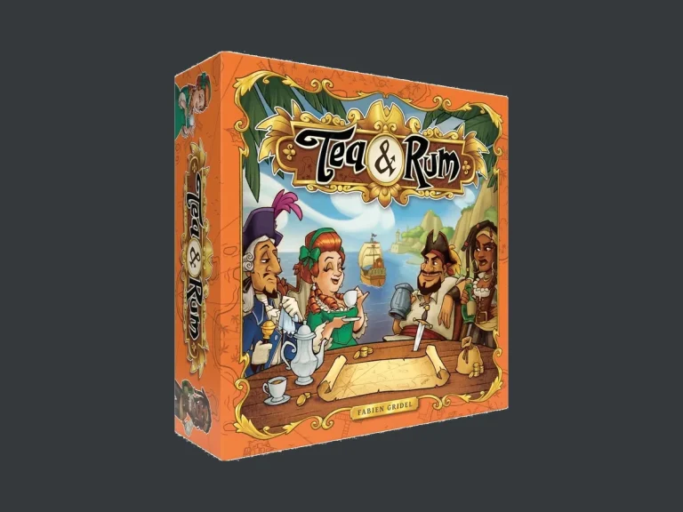 Boîte de Tea & Rum, édition française de Captain Games illustrée par Adrien Journel